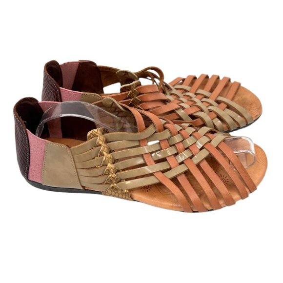 Kunitz Leaher Sandals - Picture 1 of 6